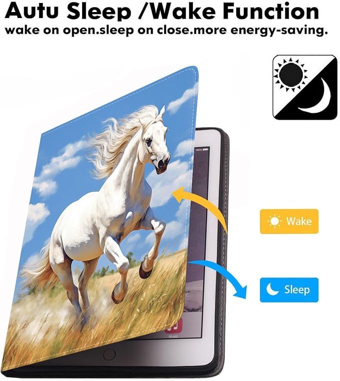 Running White Horse
