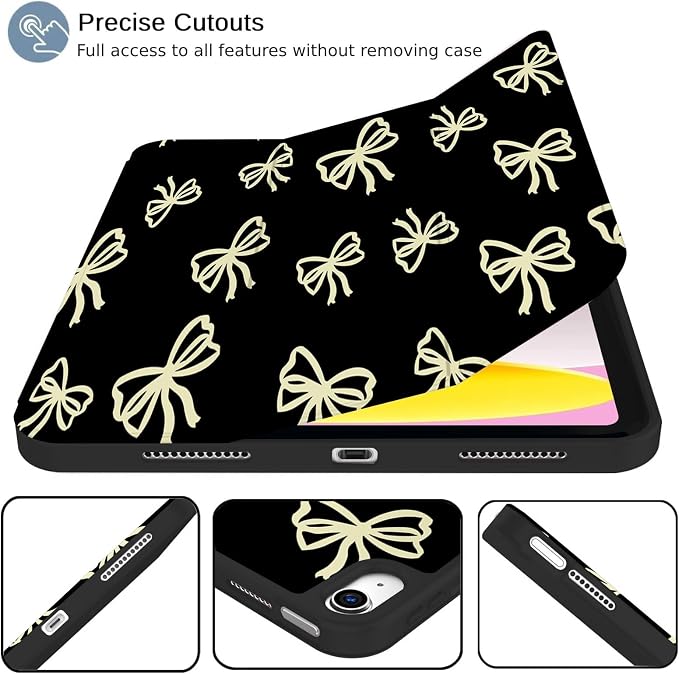 Black - Beige Bow