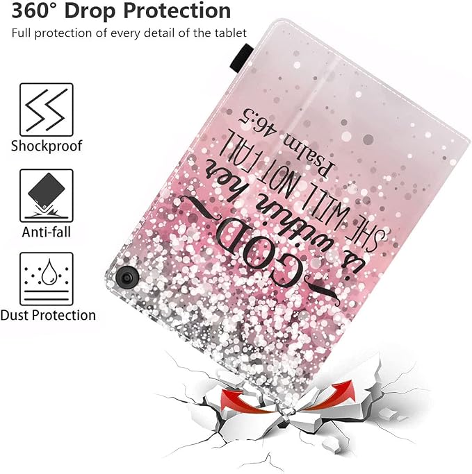 Pink Background Quote Bible Verses Psalm 46:5