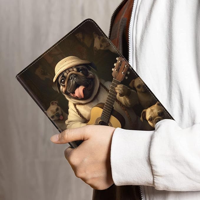 Funny Pug Playing Guitar
