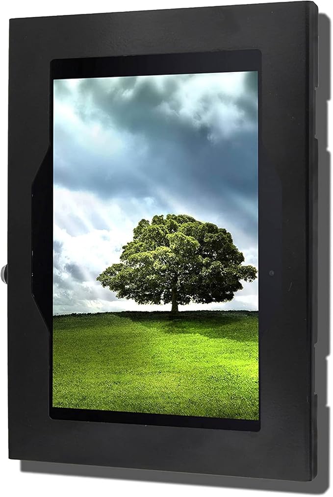 TABcare Locking Anti-Theft Metal Case for Samsung Galaxy TAB E 9.6 Tablet for Kiosk POS Store Show Display Time Clock (TAB E 9.6 Black)