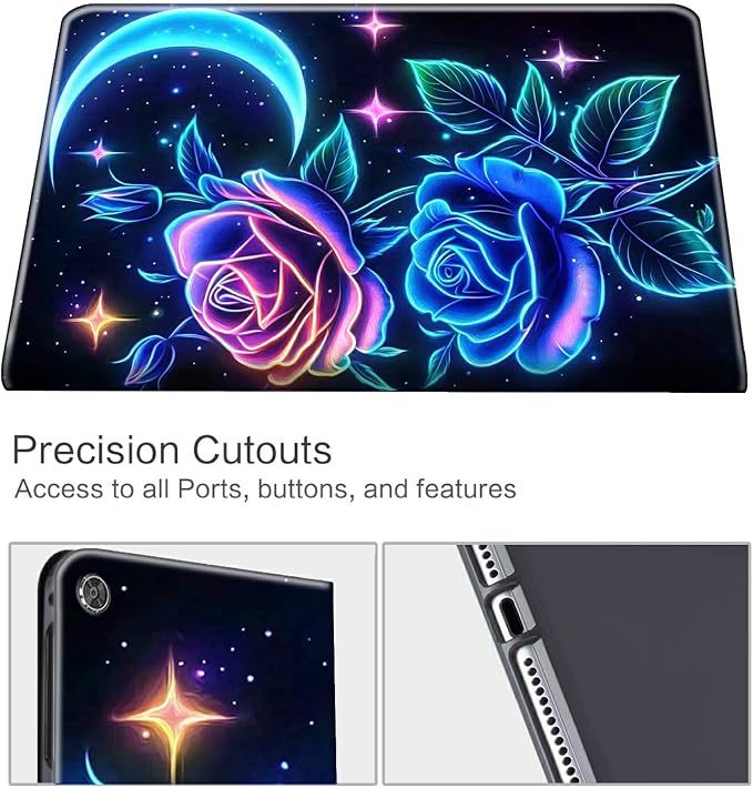 Blue Roses Moon Stars