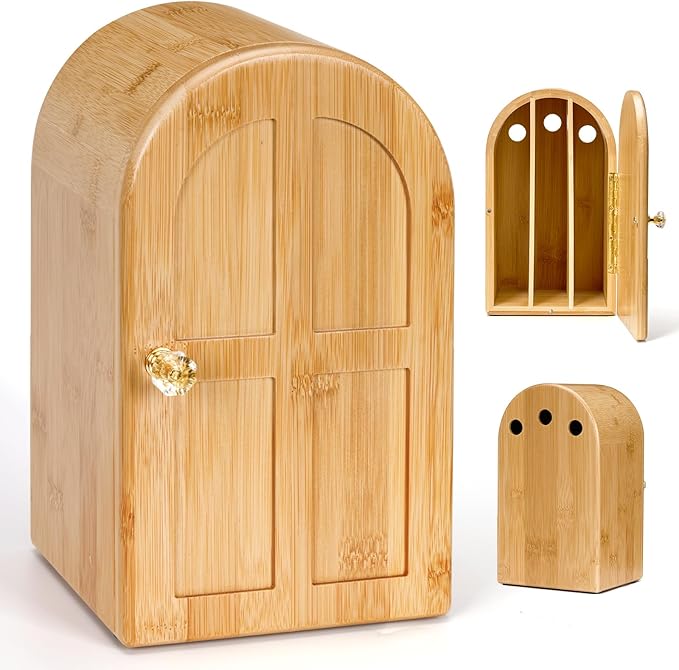 Premium Cell Phone Box for Family TimeBamboo Cell Phone Jail with Charging HolesHold 6 PhonesHelp Kids Adults Focus Back