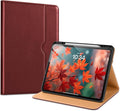 VIKESI Case for iPad Pro 13-inch M5 or M4 Released in 2025 or 2024 Leather Stand Cover with Apple Pencil Holder Auto Wake/Sleep Multiple Viewing Angles Built in Hand Strap &amp PocketBurgundy Re