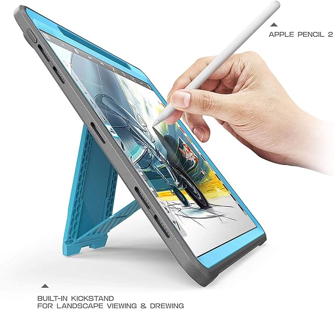 iPad Pro 11 inch (2018) Unicorn Beetle Pro Full Body Case (Apple Pencil compatible)-Blue