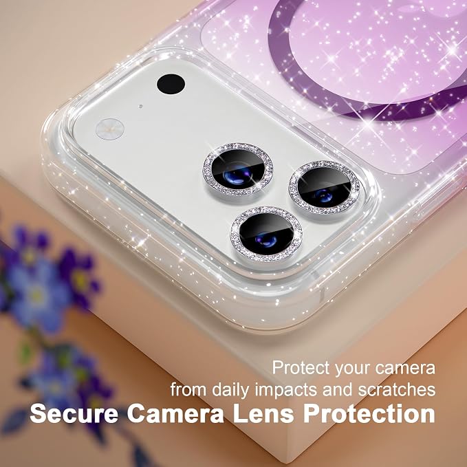 Glitter Clear/Purple