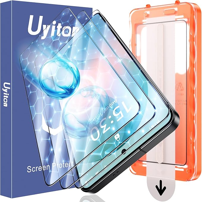 Uyiton UnBreak-Glass for Samsung Galaxy S26 Plus Screen Protector [Ultrasonic Fingerprint Support][Auto-Alignment Frame] Scratch-Resistant Bubble-Free S26 Plus Screen Protector 3 Pack