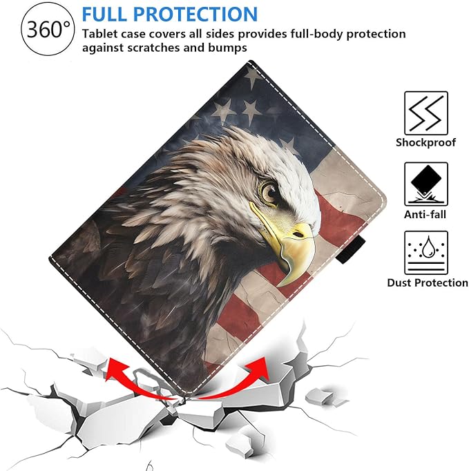 Patriotic American Flag Bald Eagle