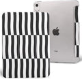case for ipad 11th Generation11 Inch 2025 (A16 Chip) &amp 10th Gen 10.9 Inch 2022 - Slim Scratch-Resistant Hard PC Translucent Back Shell SmartCover Wake/Sleep FunctionBlack Irregular Stripes