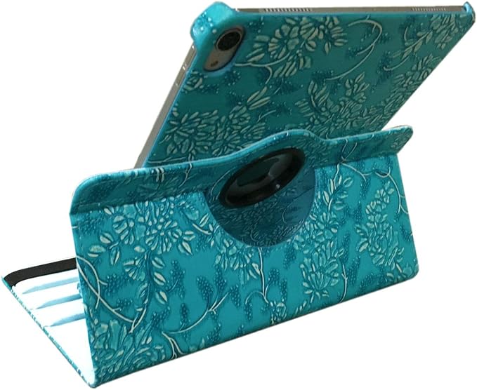 Blue Embossed Flowers