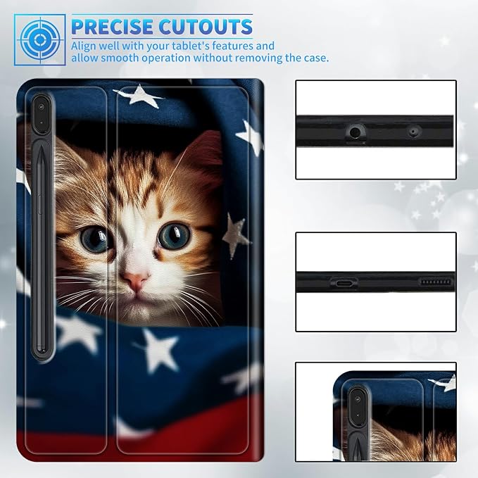 Cat American Flag