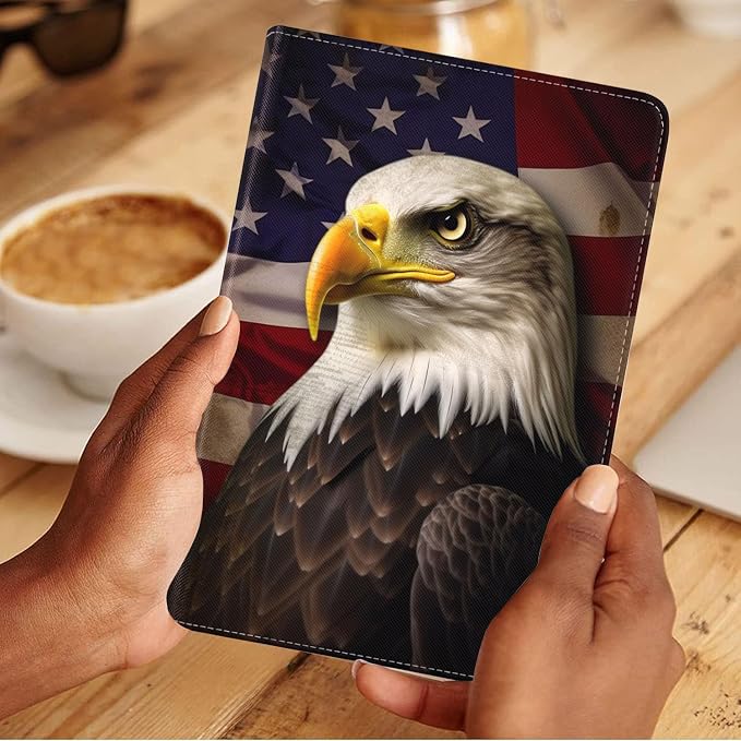 Patriotic American Flag Bald Eagle-1