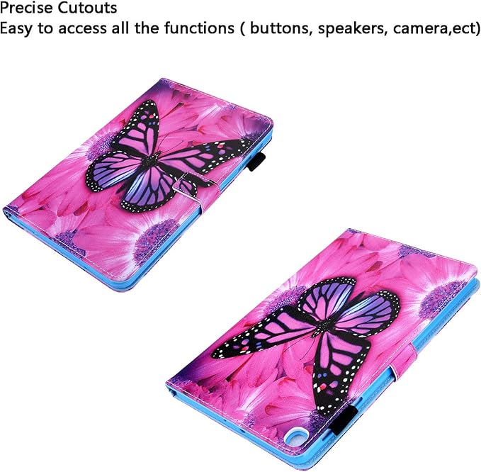 04# Pink Butterfly Red Flower