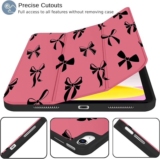 Pink-Black Bow