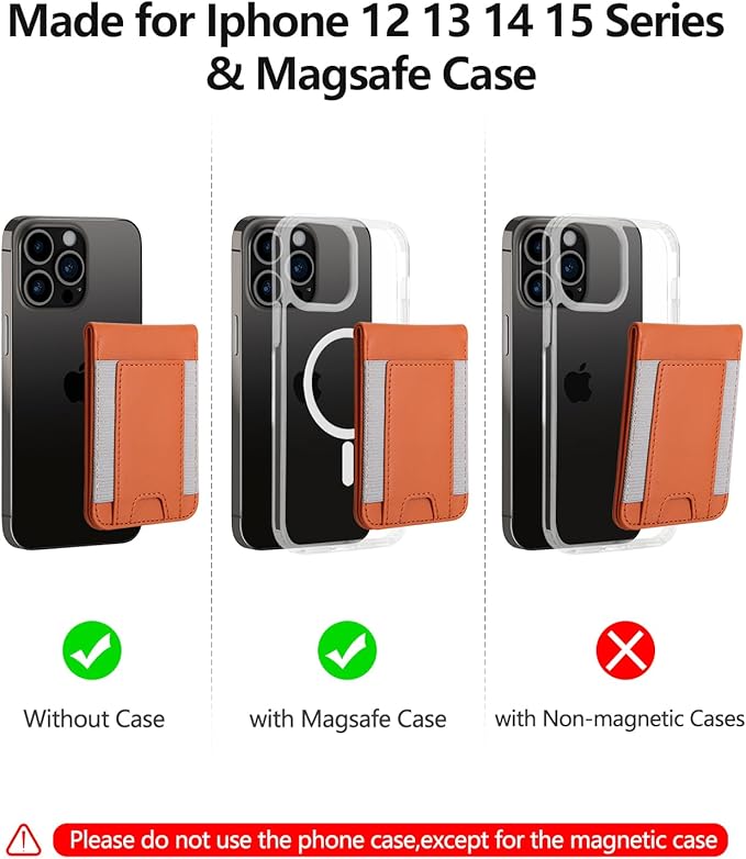 ExtreLife 2-in-1 Magsafe Wallet Adjustable Stand and Open ID Window Magnetic Wallet for iPhone 17/16/15/14 Pro Max/14 Pro/14/14 Plus/13/12 Series 9 Cards Brown