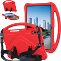 for Galaxy Tab S11 Ultra 14.6 inch Case Kids 2025 with Strap EVA Stand Kickstand Cover for Samsung S11 Ultra Tablet Case 14.6'' (Red)