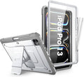 SUPCASE for iPad Pro 13 Inch Case M5/M4 (2025/2024) with Pencil Holder (Unicorn Beetle Pro) [Built-in Screen Protector &amp Stand] Full-Body Rugged Cover for iPad Pro 13 '' M5/M4 White