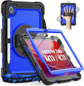 timecity Case for Lenovo Tab M11 (TB330FU/TB330XU) 11 Inch Tablet Case with Pen Holder/Stylus Holder/Screen Protector/360° Hand Strap for Tab K11 LTE 2024/ Lenovo Xiaoxin Pad 2024 (TB331FC)- Blue