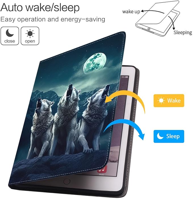 Wolf Howling Under the Moon-1