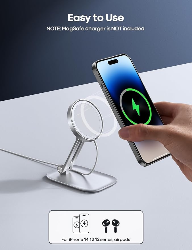 Light Silver - Stand for 15W Old Charger