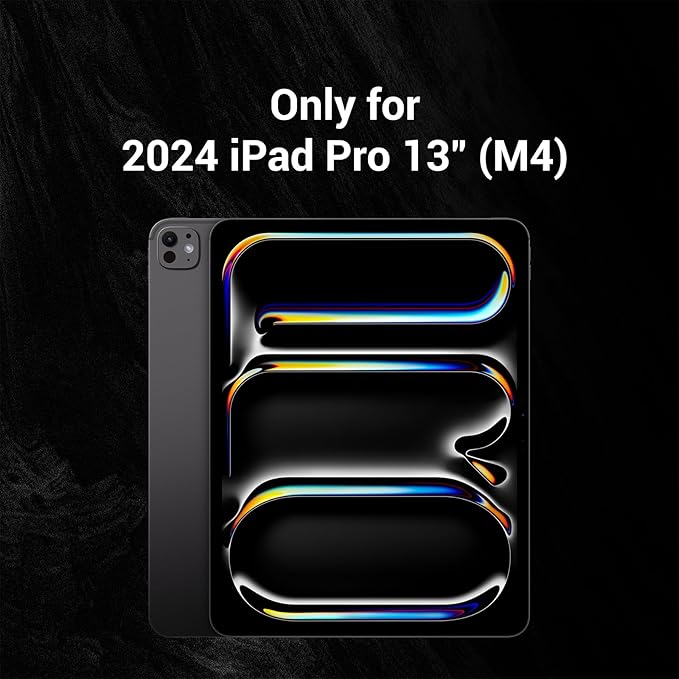 MAGEASY Case for iPad Pro 13 - Folio Case with Multi-fold Multi-Angle Stand Apple Pencil Holder Stain-Resistant Compatible with iPad Pro 13'' (2024 M4) - Facet | Exquisite Blue