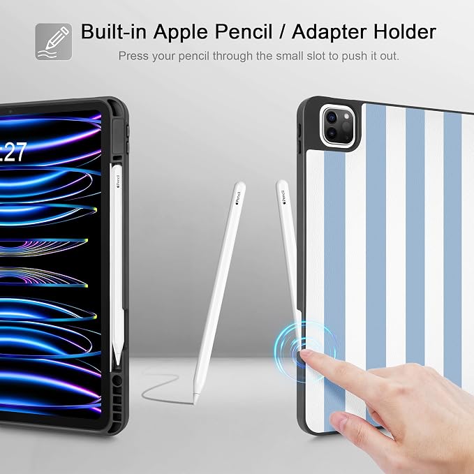 Striped Blue