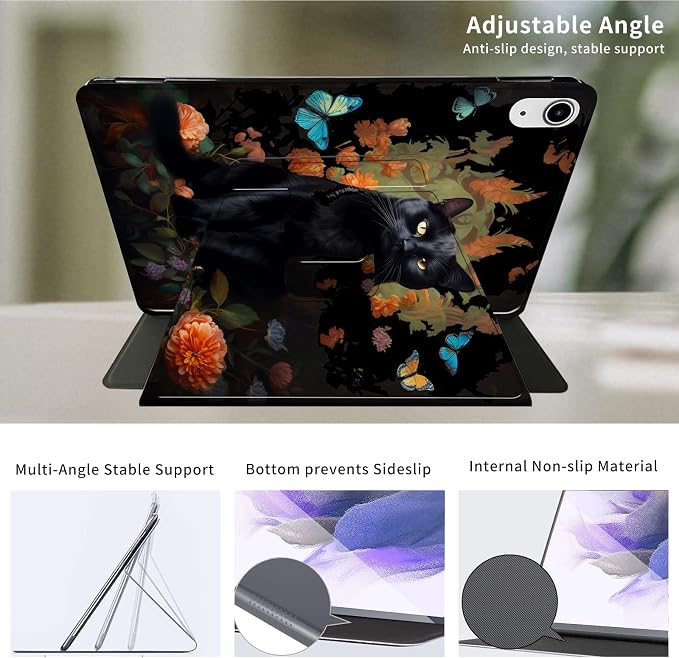 Black Cat Butterfly Flowers