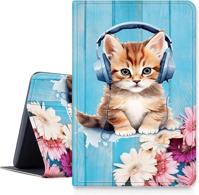 Cat With Headphones Flower