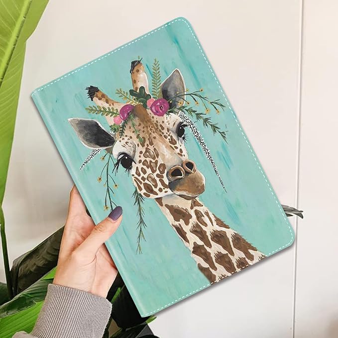 Green Rustic Wood and Giraffe