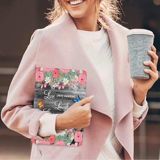 Floral Quote Live Laugh Love