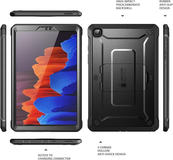 SUPCASE for Galaxy Tab A7 Lite Case (Unicorn Beetle Pro) [Built-in Screen Protector &amp Stand] Heavy Duty Rugged Shockproof Protective Tablet Case for Samsung Galaxy Tab A7 lite 8.7 Inch (2021) Bl