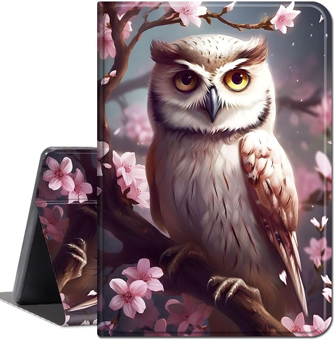 pink flower and Owl -1884