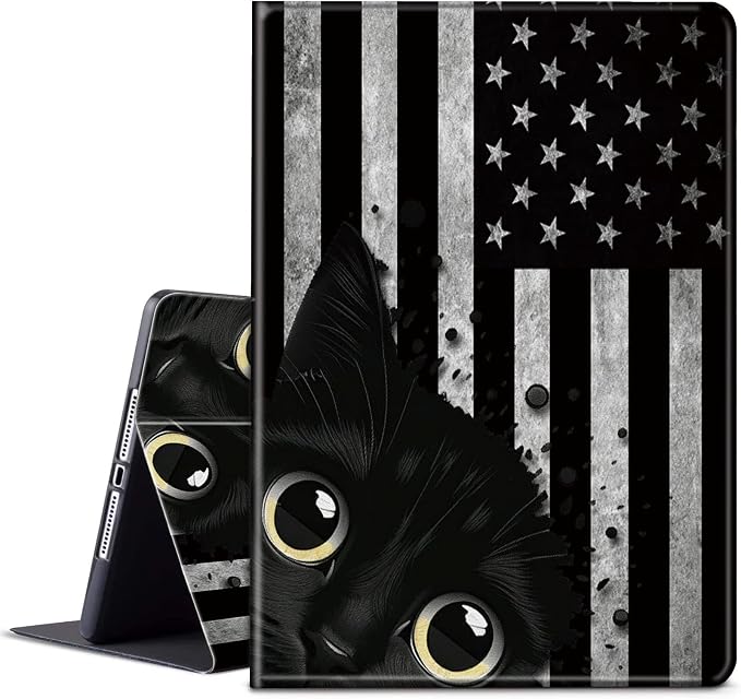 American Flag Black Cat