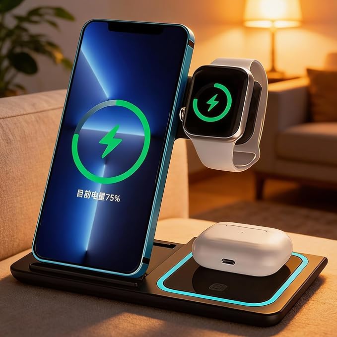 Multifunctional Wireless Charger X455 Black
