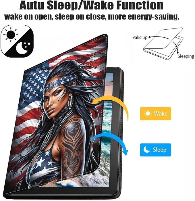 American Flag Tribal Girl