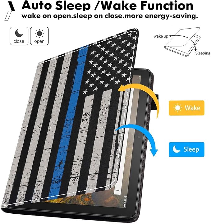 Thin Blue Line American Flag