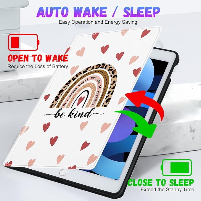 5-for iPad 9.7-Hearts Rainbow