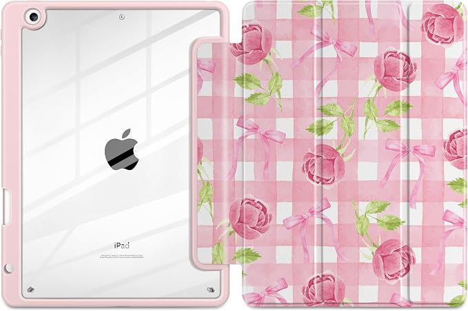 Roses&Bows&Watercolor Plaid