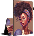 Case Fits Amazon Kindle Fire HD 8 &amp 8 Plus Tablet (12th Generation/10th Generation 2022/2020 Release) 8 Multi-Angle Smart Stand Cover Auto Sleep/WakeAfrican American Women Girl