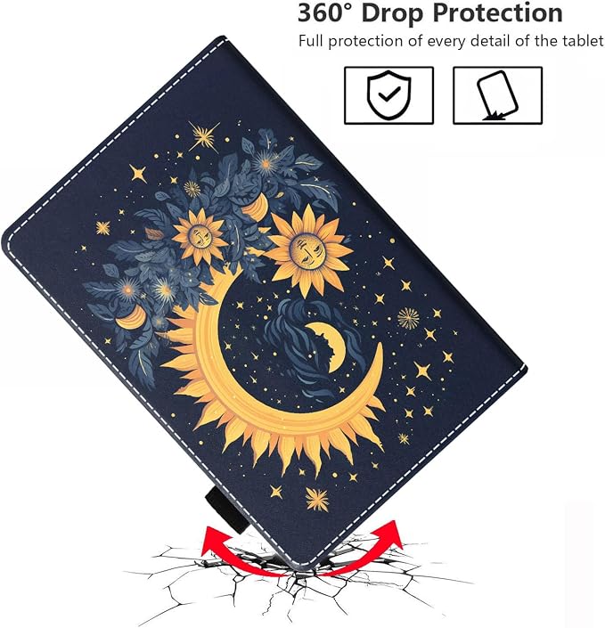 Celestial Theme Sun with Crescent Moon