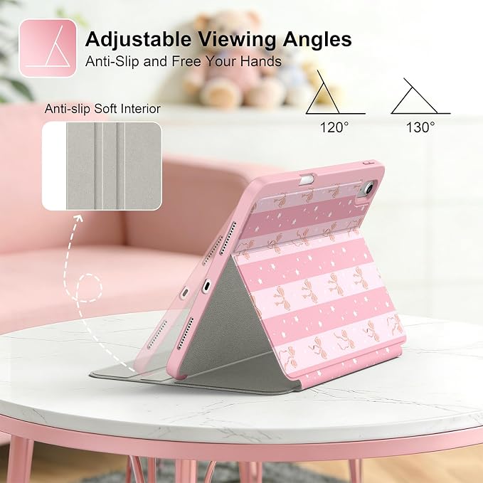 Bow-Pink Striped