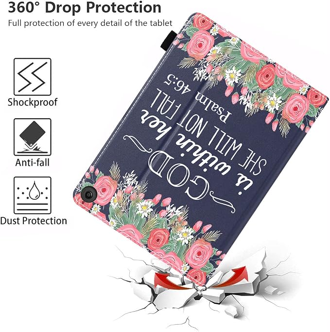 Floral Quote Bible Verses Psalm 46:5