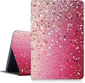 DIGTIALLL Case for Amazon Kindle Fire 7 Inch Tablet (9th/7th/5th Generation 2019/2017/2015 Release) PU Leather Smart Protective Cover with Auto Sleep/WakePink Glitter