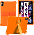 for Urao G140L 14 Inch Tablet CaseBOVUGAC Soft Silicone Adjustable Stand Shockproof Kids Friendly for Higrac G140L 14 Tablet(Orange)