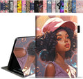 Case for All-New Amazon Fire HD 10 &amp 10 Plus Tablet 10.1 (13th/11th Generation 2023/2021 Release) Slim Stand Folio Cover with Card Slot &amp Auto Wake/Sleep - Fashion African American Girl