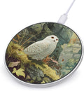 White Owl Animals World Phone Charger Magnetic Charging Pad Anti-Slip with USB Cable