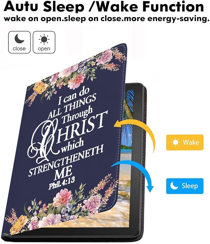 Floral Quote Bible Verse Phil 4:13
