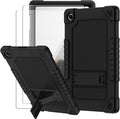 for Walmart Onn 10.4 Tablet Pro 2023 Model:100110603 Case Shockproof with Tempered Glass Screen Protector Shoulder Strap &amp Stand Kids Friendly Case for Walmart Onn 10.4 Tablet Pro (Black+2 Pcs)