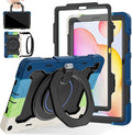 ROISKIN Case for Samsung Galaxy Tab S6 Lite 10.4’’ (2024-2020)Drop-Proof Protection Cover with 360° Rotate Stand &amp Handle &amp Screen Protector &amp Shoulder Strap &amp Kids Friendly