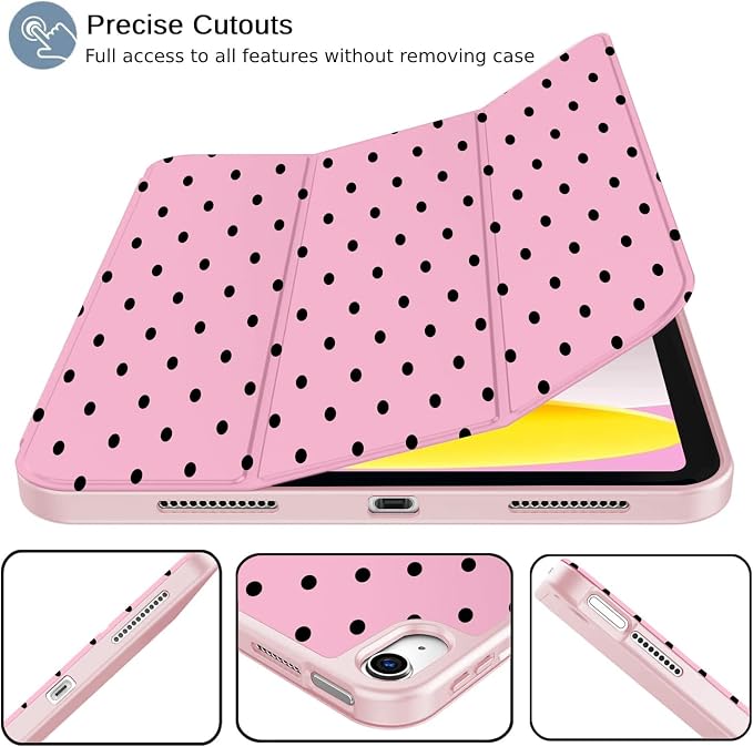 Black Polka Dots Pink